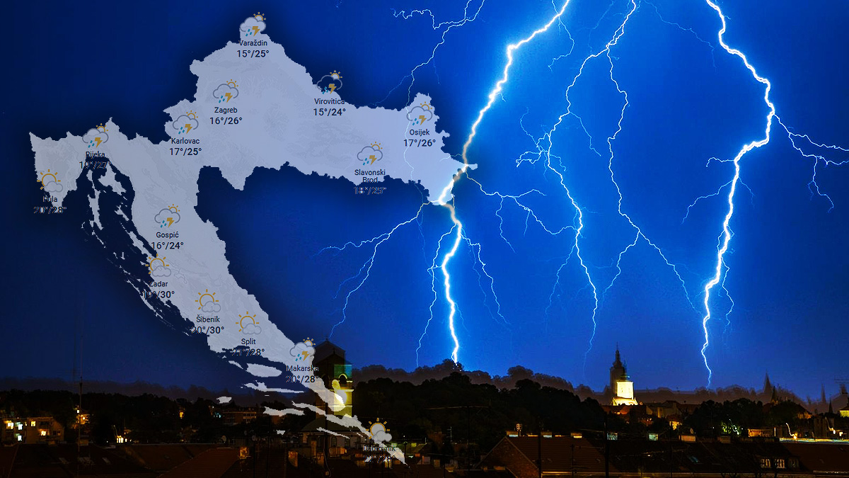 Nevrijeme je jučer poharalo dijelove Hrvatske. Evo što nas čeka ovaj tjedan