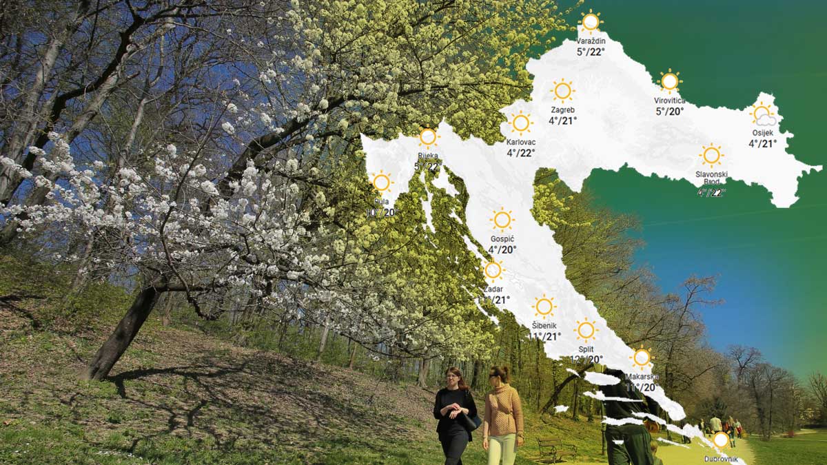 Za dugi vikend čeka nas puno sunca i iznadprosječno toplo vrijeme