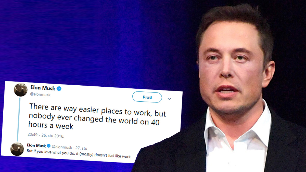 Elon Musk misli da svi trebaju raditi najmanje 80 sati tjedno. Evo zašto