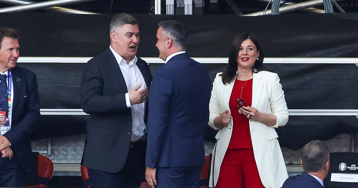 Milanovići navijali u Leipzigu, Sanja se pojavila u bijelo-crvenoj kombinaciji