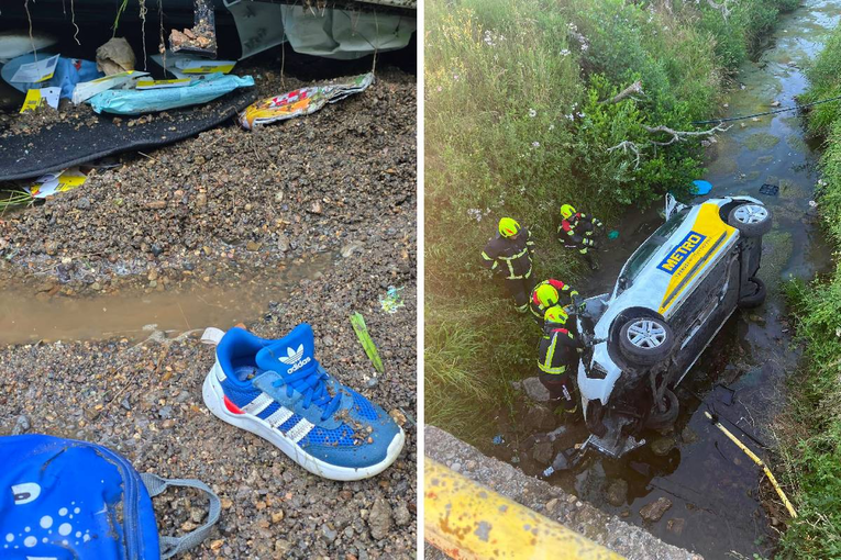 Auto sletio u potok, ozlijeđeni majka i dijete. Spasioce potresle riječi dječaka (3)