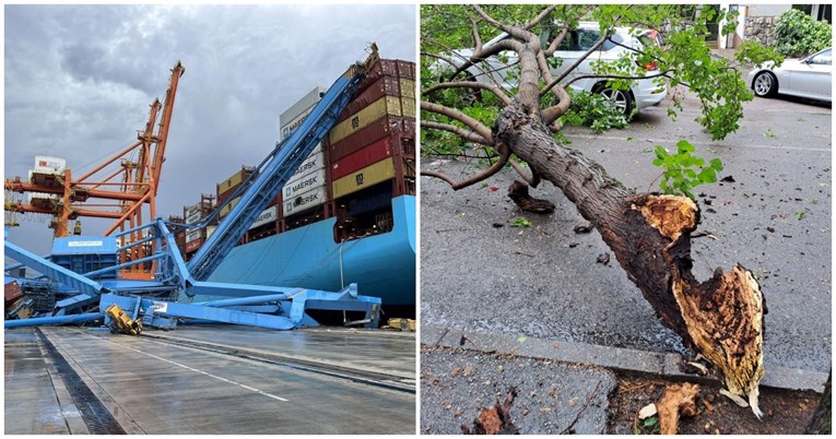 Velika oluja u pet županija. Iščupana stabla, razoren kamp, osoba nestala na moru