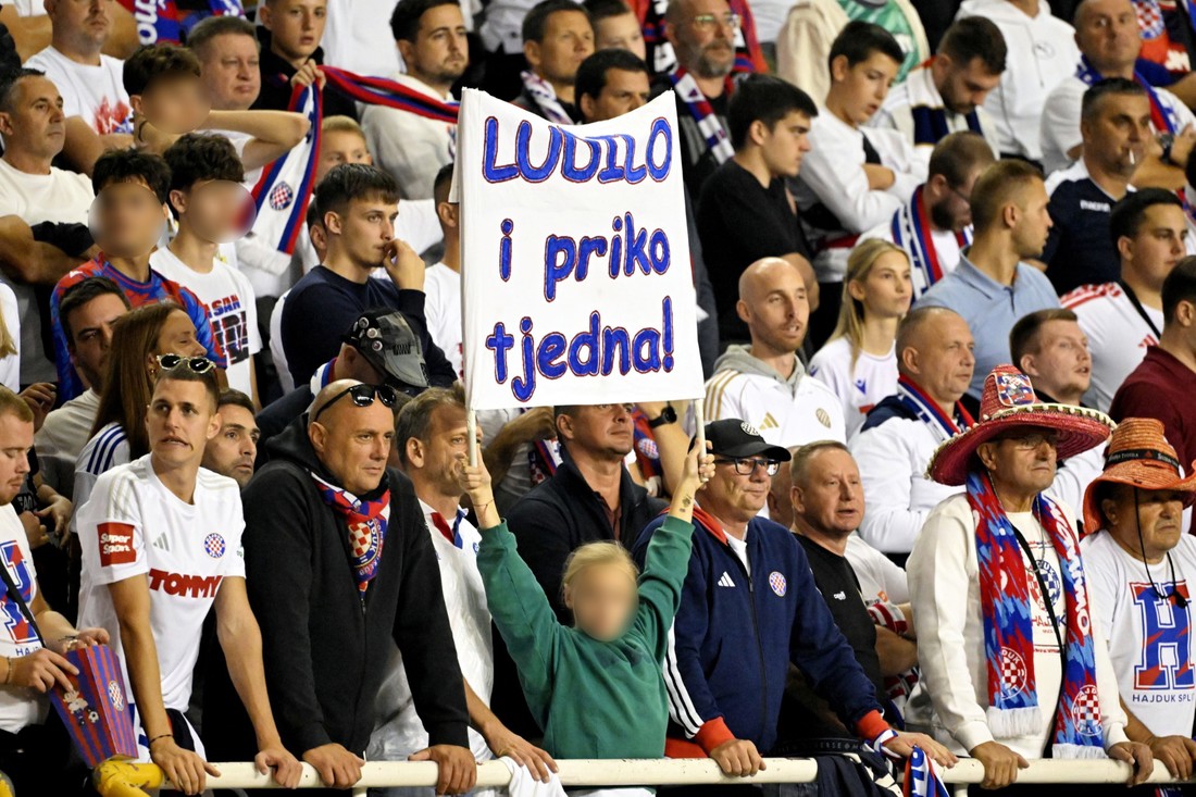 Natpis mlade navijačice privukao je pažnju na Poljudu