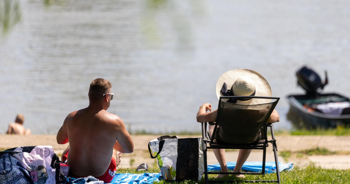 Osječani lijepo vrijeme iskoristili za sunčanje i kupanje na Dravi