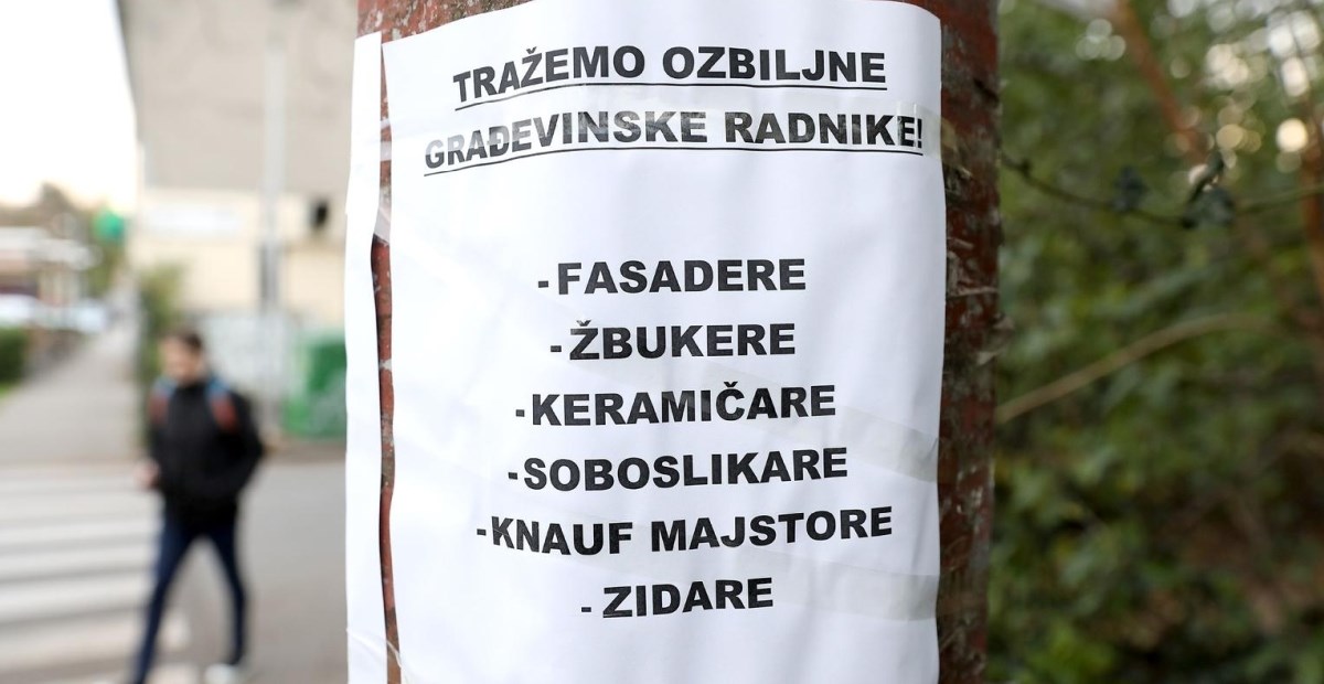 U Hrvatskoj jako nedostaje radnika. "Gdje su naši ljudi? Budućnost nam je dno"