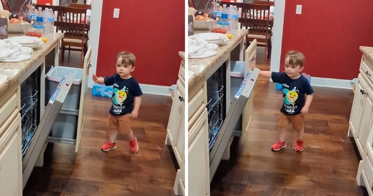 Mama ostavila "nered" u kuhinji da vidi sinovu reakciju, dječak nasmijao ponašanjem