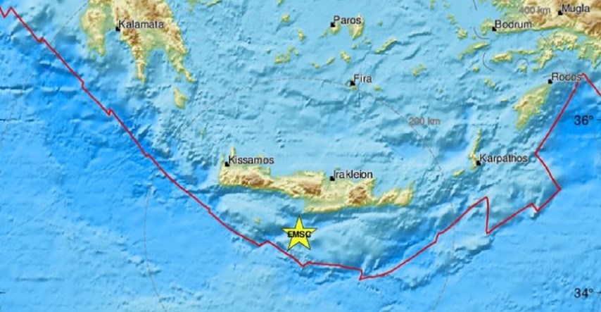 Na Kreti potres jačine 4.8 po Richteru