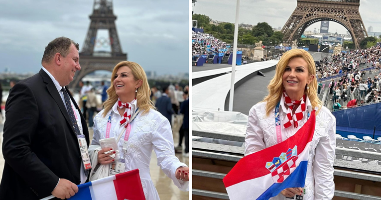 Kolinda podijelila fotku s Jakovom ispred Eiffelovog tornja: "Pariz, evo nas"