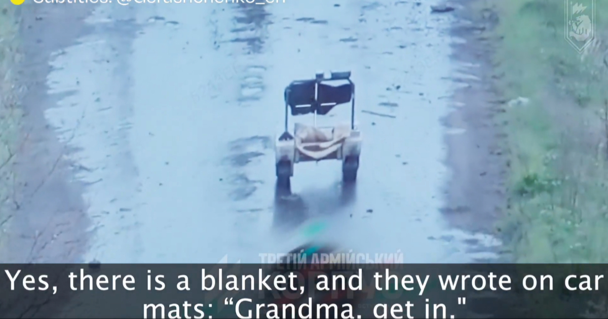 VIDEO "Bako, upadaj": Ukrajinci robotom spasili staricu usred borbe