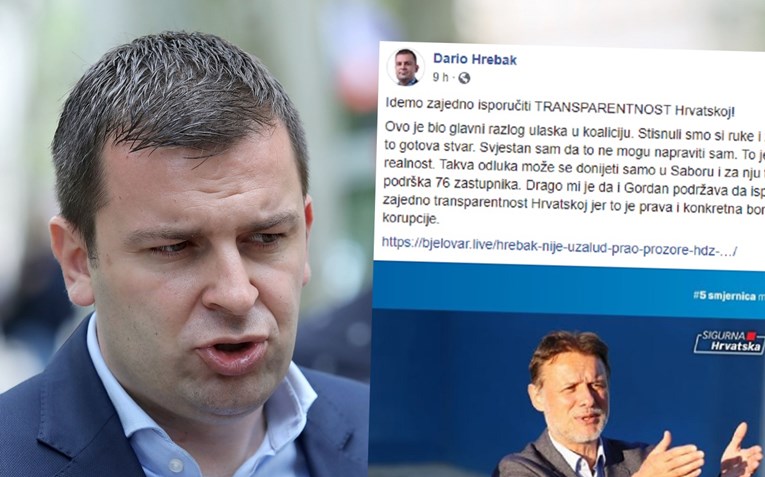 Njonjo napisao da se HDZ bori protiv korupcije, Hrebak: Zbog ovoga smo u koaliciji