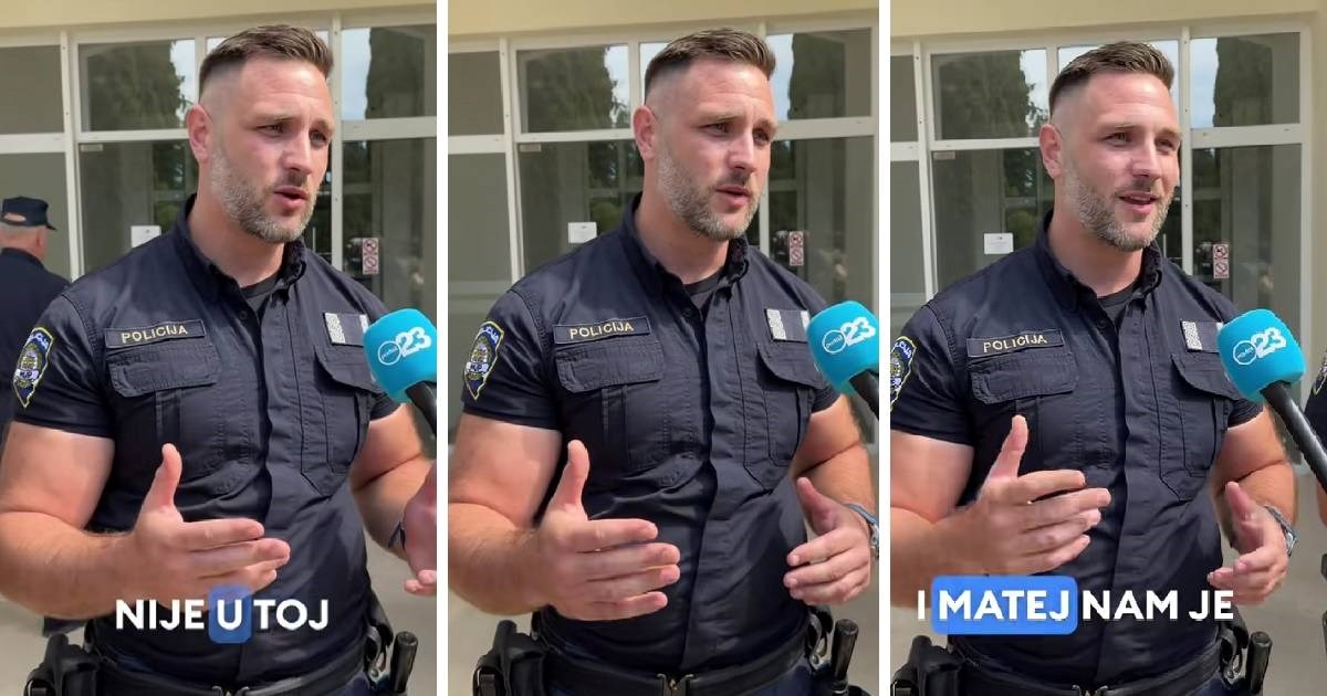 Zadarski policajac postao hit među Hrvaticama: "Kriva sam, vodi me"