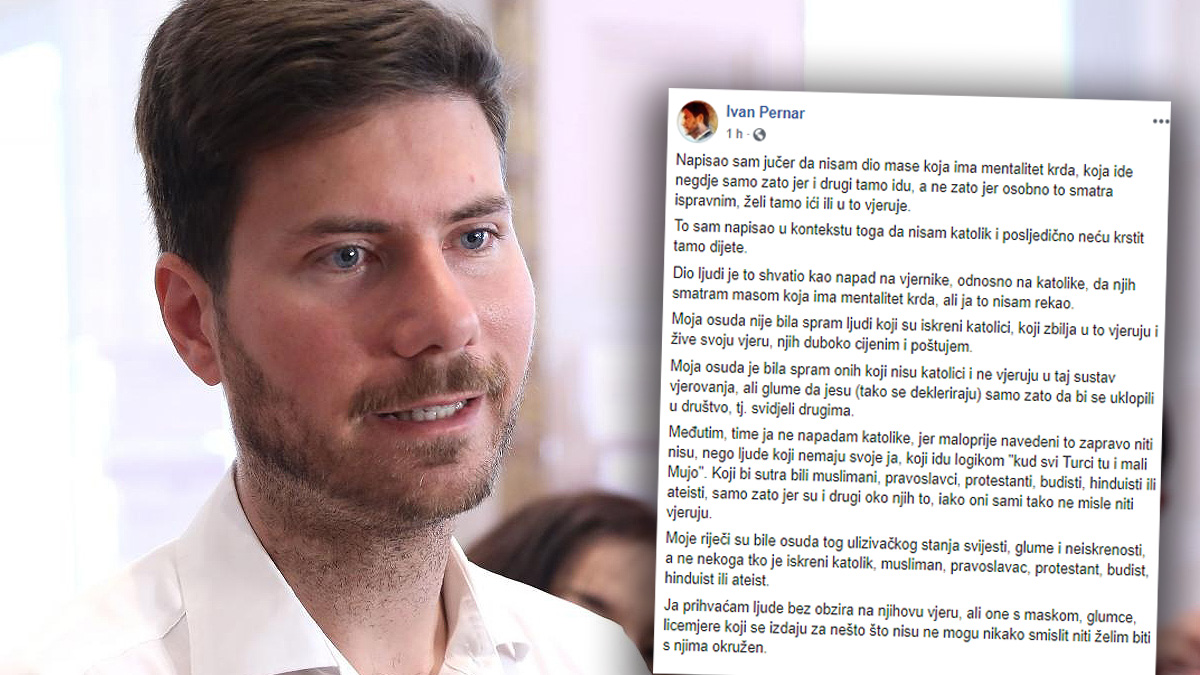 Pernar: Neću krstiti dijete