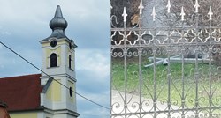FOTO Vjetar iščupao križ s tornja crkve u Slavoniji