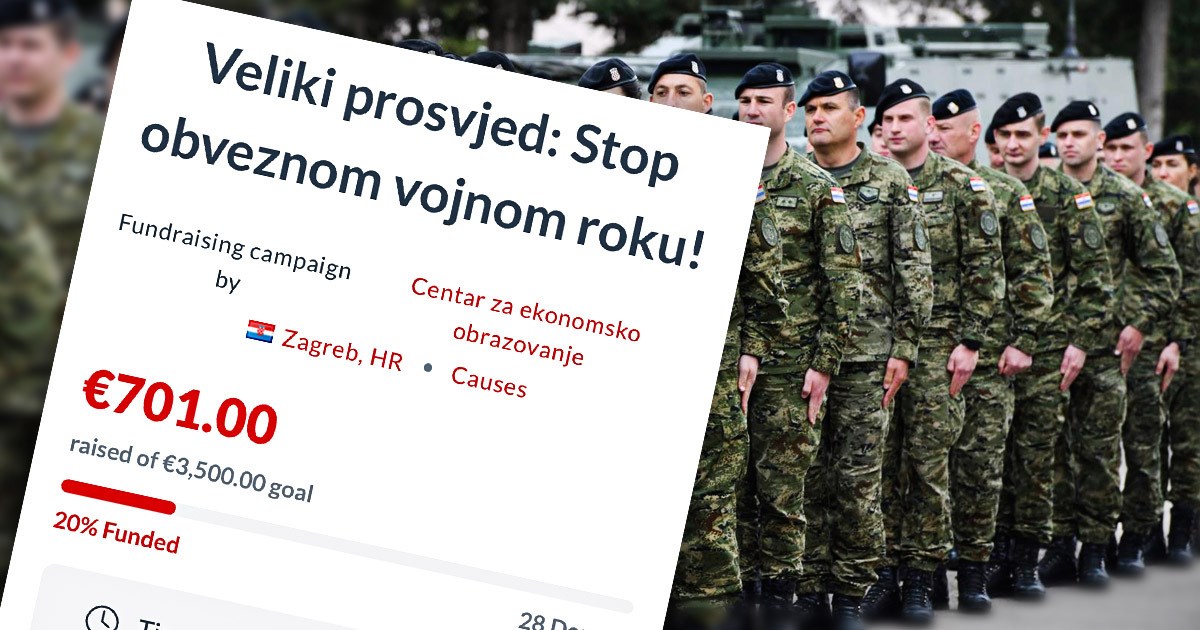 Odgađa se prosvjed protiv obaveznog vojnog roka: "Treba nam još vremena"