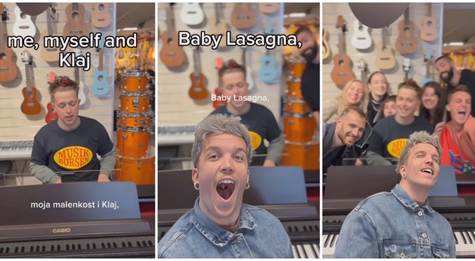 Video Lasagninog klavijaturista oduševio fanove Eurosonga. Opjevao je čitav tim