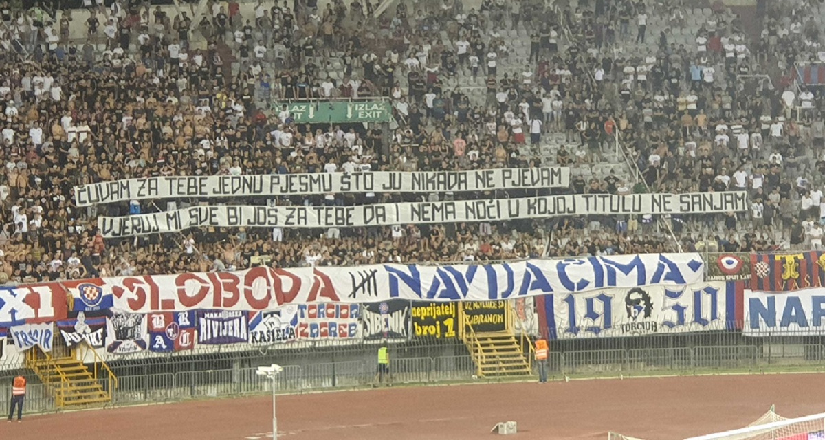 Poljudom se orila pjesma Torcide: "Srce boli kad ga prevare, to je najgore"