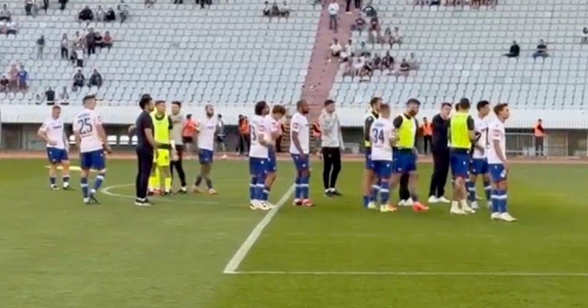VIDEO Perišić jedini od igrača Hajduka nije otišao pred Torcidu nakon poraza