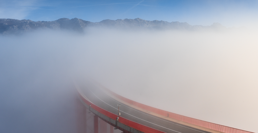 Fotka dana: Ovako je jutros izgledao Maslenički most