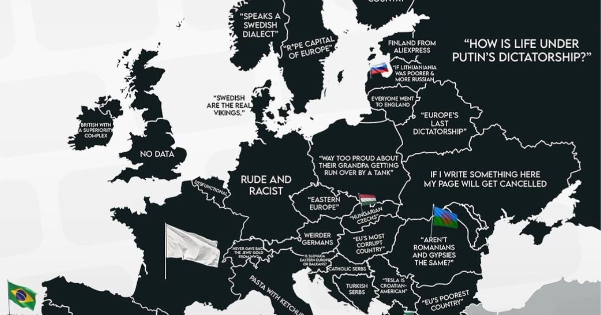 Širi se karta s "uvredama" za Europljane. Nikog nije iznenadilo što piše za Srbe
