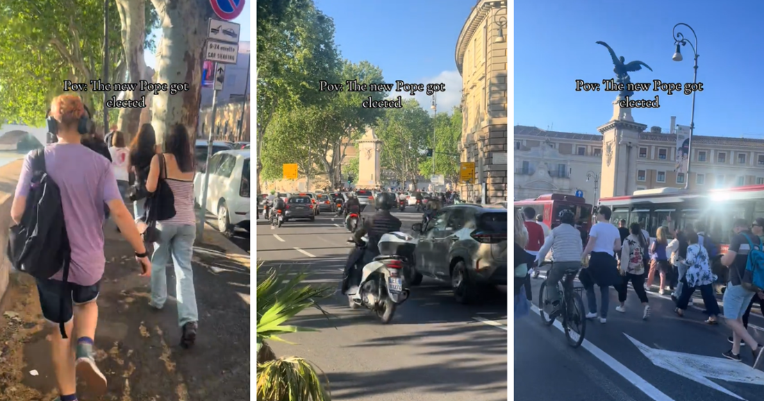 VIDEO Pogledajte kaos na ulicama Rima nakon što se saznalo da je odabran novi papa