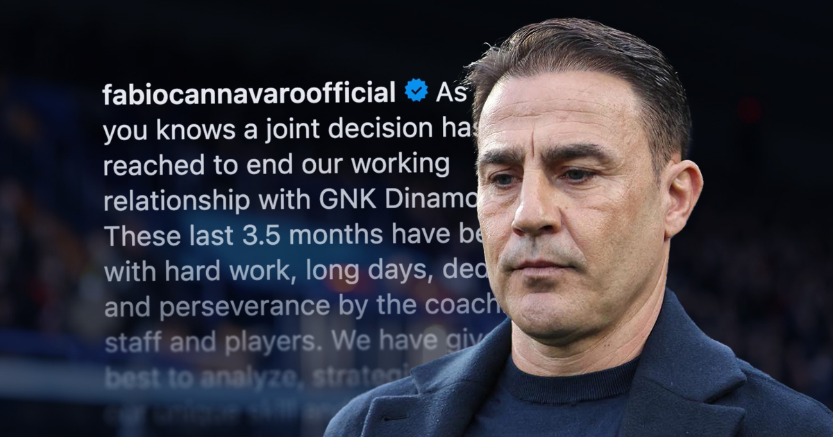 Cannavaro u oproštajnoj poruci dao savjet igračima Dinama: To diktira vaš put