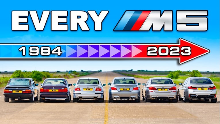 VIDEO Pogledajte utrku ubrzanja svih generacija BMW-a M5