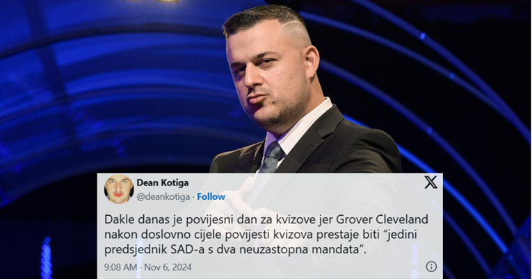 Dean Kotiga nakon pobjede Donalda Trumpa: Danas je povijesni dan za kvizove