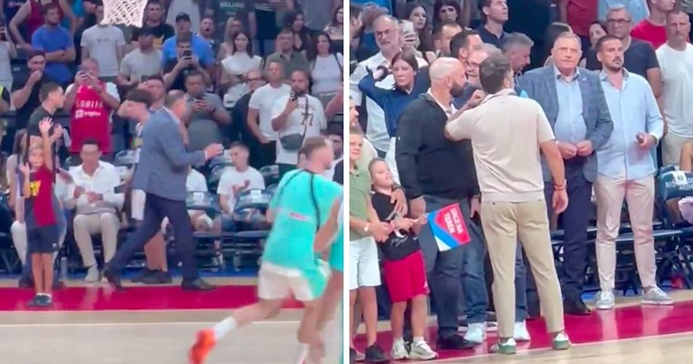 Milorad Dodik došao na utakmicu Srbije i Slovenije. Poslušajte reakciju publike