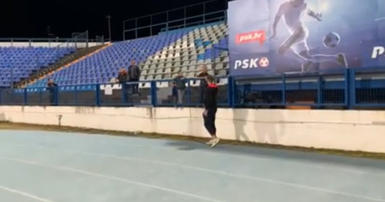 VIDEO Vratar Gorice nakon poraza u Osijeku podijelio pizzu najmlađim navijačima