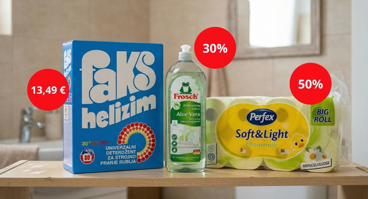 Najbolje akcije tjedna: Izdvojili smo top ponude za higijenu i kućanstvo