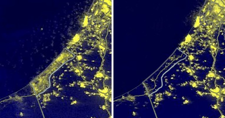 NASA objavila snimke. Pogledajte kako je Gaza izgledala prije pet dana, a kako sinoć