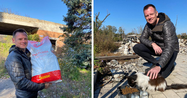 Ovaj čovjek postavlja hranilišta za životinje u Ukrajini: "Tragično je kako žive"