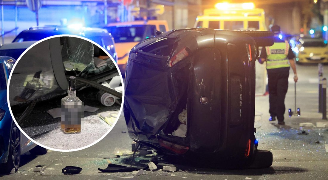 FOTO S 1.96 promila skrivio nesreću u centru Zagreba