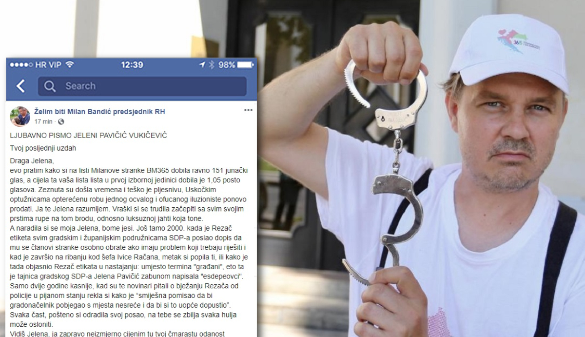 Juričan napisao pismo Bandićevoj zamjenici: "Na tebe se svaka hulja može osloniti"