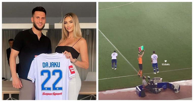 Djevojka novog igrača Hajduka navijala na Poljudu, trebala je pomoć zaštitara