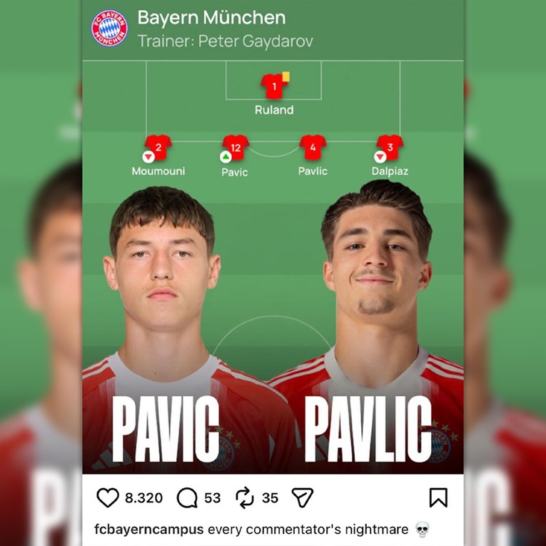 Bayern se našalio s dvojicom Hrvata koji imaju gotovo isto prezime: Noćna mora