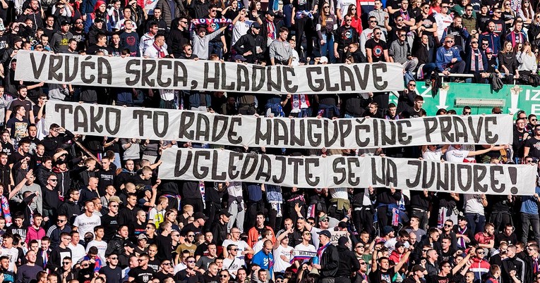 Lokomotiva šokirala Hajduk, Torcida podigla poruku: Ugledajte se na juniore
