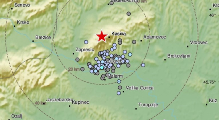 Novi slab potres kod Zagreba