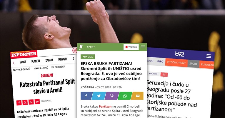 Srpski mediji o senzaciji Splita u Beogradu: Epska bruka. Šok. Katastrofa