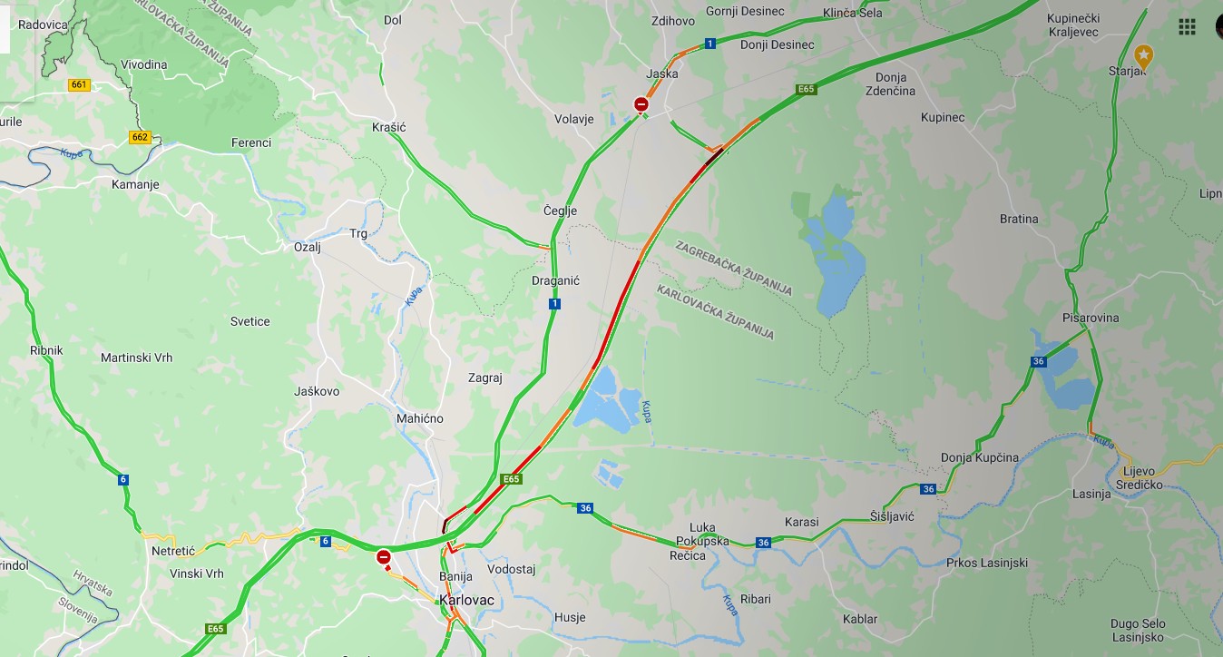 Dvije nesreće na A1 kod Karlovca, opet se stvorila kilometarska kolona