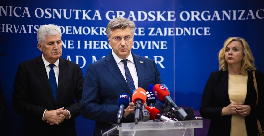 Plenković u Mostaru: Glasajte za HDZ, to je važno za BiH