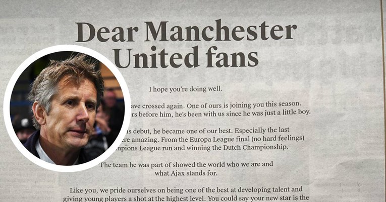 Van der Sar: Dragi navijači Uniteda, Donny je došao sanjati s vama. Pazite ga