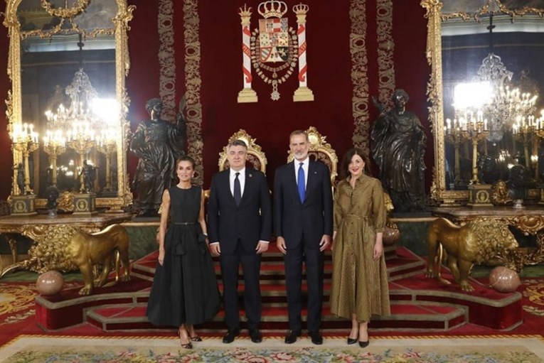 Milanovići večerali sa španjolskim kraljem, Sanja odjenula haljinu od 1200 kuna