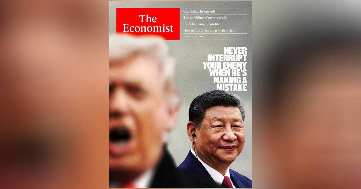 Ovo je naslovnica Economista: "Nikad ne prekidaj neprijatelja dok čini pogreške"
