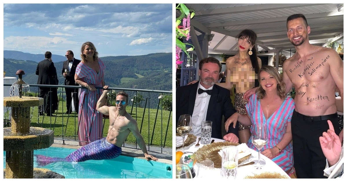 Gole grudi, tipovi s repovima... Snježana Schillinger objavila fotke neobične svadbe