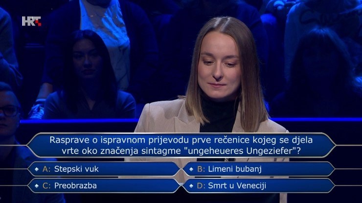 Magistra farmacije odustala na pitanju za 18.000 eura. Znate li vi odgovor?
