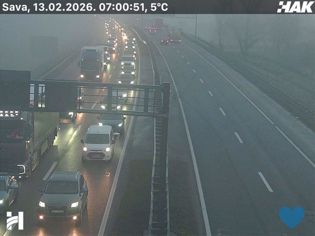 Velike kolone na zagrebačkoj obilaznici nakon nesreće