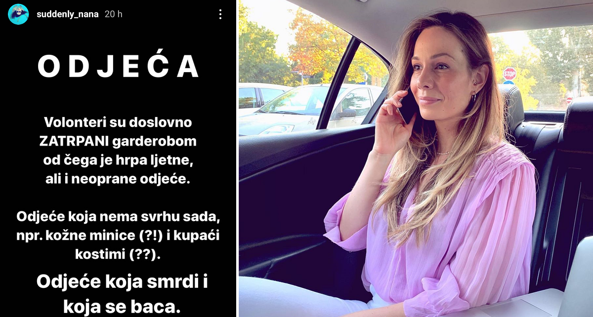 Nana Nadarević: Volonteri zatrpani kožnim minicama, badićima, prljavom robom