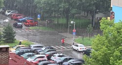 U Zagrebu već preko sat vremena pljušti kiša, to je tek početak