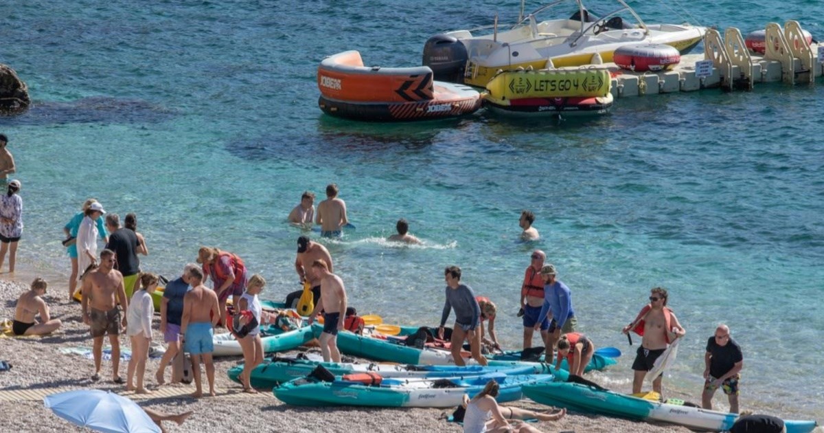Ovako izgleda popularna dubrovačka plaža početkom listopada